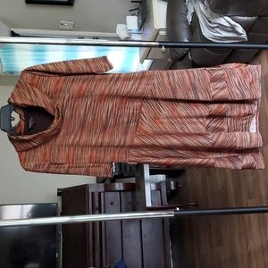 Signature by Robbie Bee Brown Drape Neck Dress XL